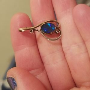 Black opal pendant